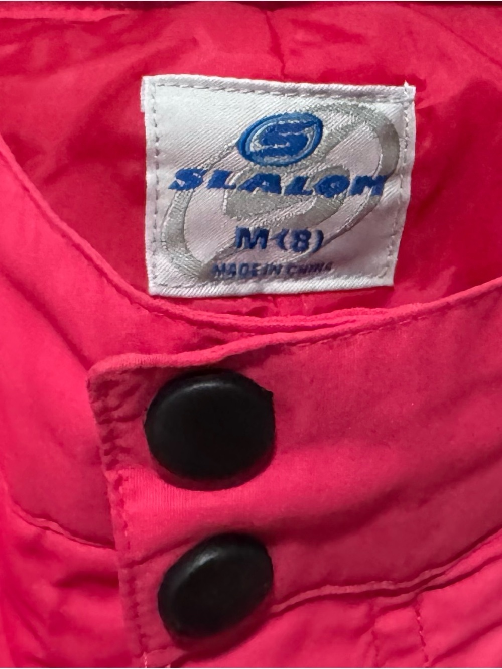 Slalom Girls Pink Insulated Ski Snow Pants Size M (8) Winter Snowboard Pants - Picture 3 of 4
